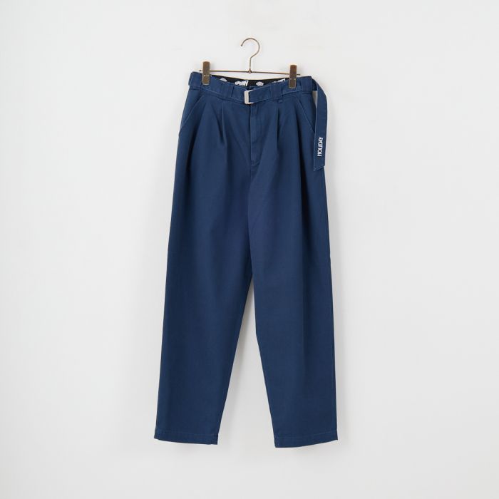 【送料無料】 HOLIDAY ホリデイ Dickies ベルテッドツータックパンツ 25102142 レディース ボトムス 2025AW 0 ネイビー/グレー