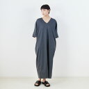 【店内全品送料無料】 MICA&DEAL マイカアンドディール コクーンワンピース 0125204160 レディース 2025AW F グレー/ネイビー