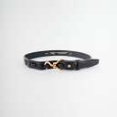 【店内全品送料無料】 TORY LEATHER トリーレザー ミニフープピックレザーベルト TRL1002666 レディース ドラッグス 2025SS 28 ブラック