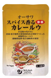 【送料一律200円】オーサワ　スパイス香るカレールウ（中辛）　120g