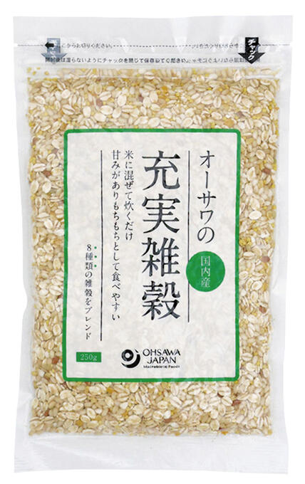 【送料一律200円】オーサワの充実雑穀(国内産)250g