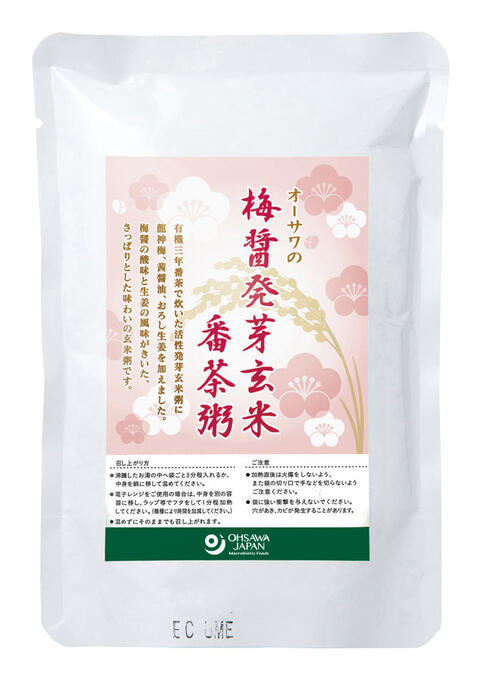 【送料一律540円】オーサワの梅醤発芽玄米番茶粥　200g×10袋