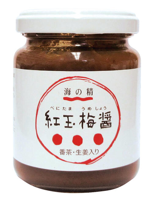 【送料一律540円】紅玉梅醤番茶・生姜入り　130g（海の精