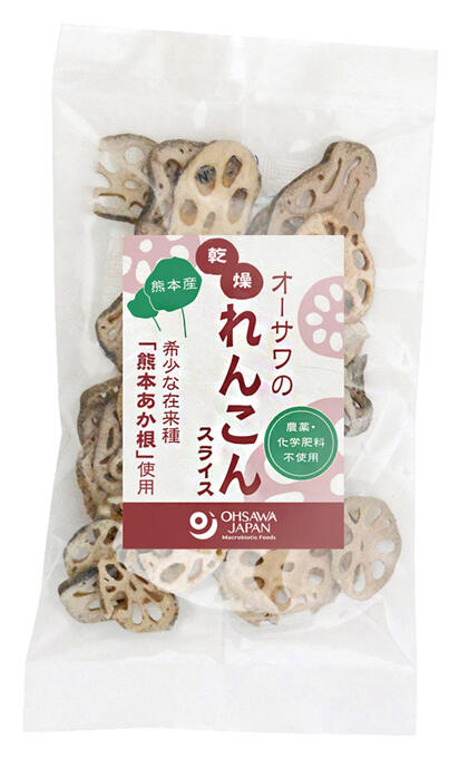 【送料一律200円】オーサワの乾燥れんこん（スライス）熊本産　30g