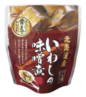 【送料一律540円】北海道産いわしの味噌煮　95g×6袋（兼由）