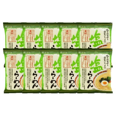 株式会社 ジャパンフーズ 【10個セット】創健社 塩らーめん