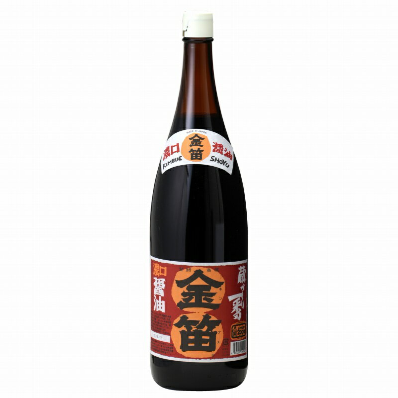 【送料一律540円】金笛醤油　濃口　1.8L×6本セット