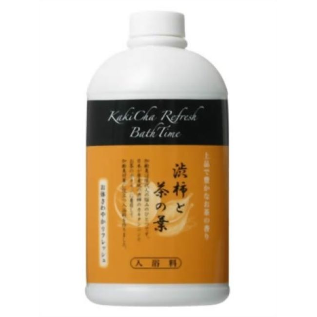 カキチャリフレッシュバスタイム　入浴剤　500ml（三鳩化学工業）