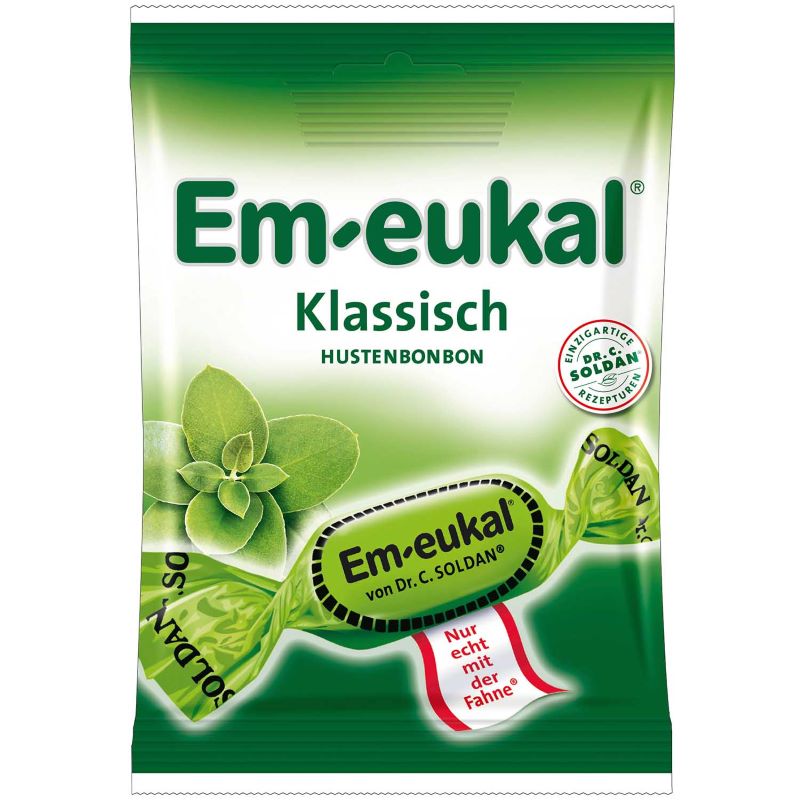 【送料一律200円】Em-eukal　クラッシック　ユーカリのど飴　75g（エムオイカル）