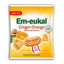 【送料一律200円】Em-eukal　ジンジャー・オレンジ　のど飴　シュガーフリー　75g（エムオイカル）