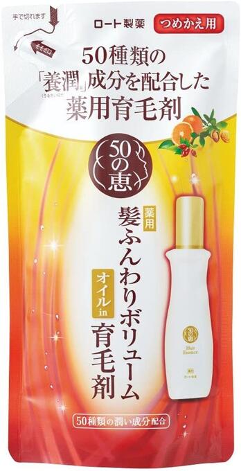 【送料一律200円】50の恵　髪ふんわりボリューム育毛剤　詰替え　150ml（ロート製薬）