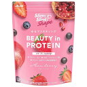 【送料無料】スリムアップスリムシェイプ　BEAUTY in PROTEIN　アサイーベリー　300g（アサヒ）