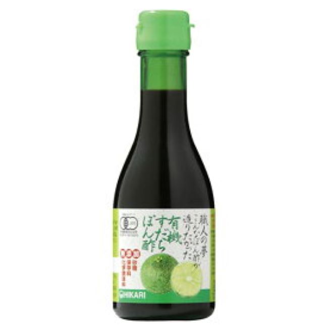 【送料一律540円】職人の夢 有機すだちぽん酢 180ml(ヒカリ)