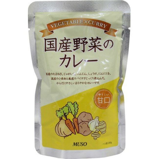 国産野菜のカレー甘口 200g(ムソー)
