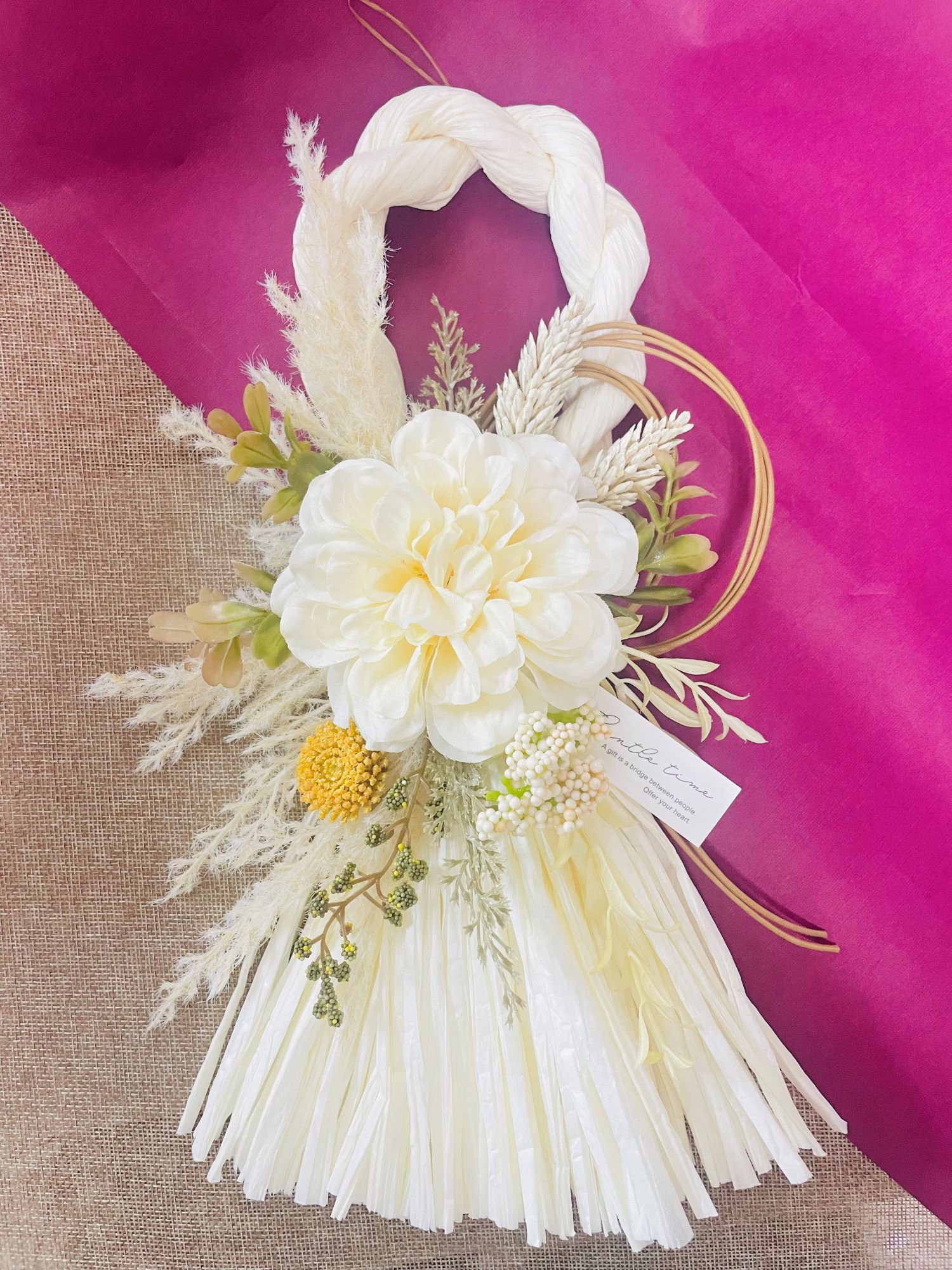 しめ飾り・正月花・正月飾り[迎春用][お年賀][新年用]【送料込】（RO-307）