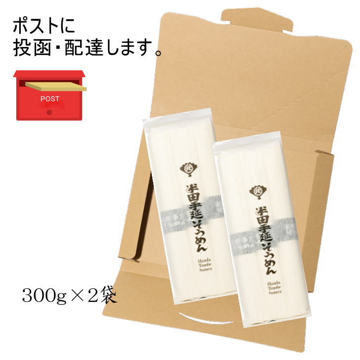 半田手延べそうめん 600g(100g3束×2袋) 北室白扇 徳島 半田素麺 半田めん メール便 送料無料 阿波 素麺 お試し 鍋 あんかけ 汁 半田そうめん 半田素麺 手延べ麺