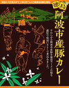 （全国送料無料・2箱セット）徳島 阿波市産豚カレー200g （箱入、1人前、中辛）×2箱（レトルト・ ポークカレー・ご当地カレー）（四国・徳島県産・ブランド豚・阿波ポーク・オフィスシン・ベル食品工業）≪ギフト 日時指定不可≫