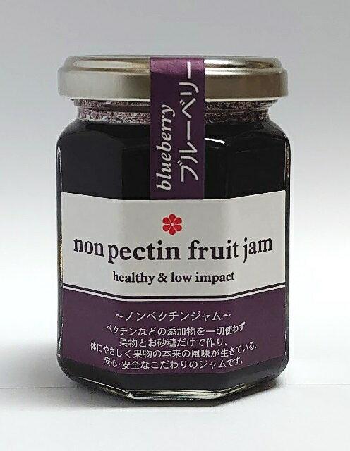 (訳ありセール中)軽井沢農園 ノンペクチン ブルーベリージャム 140g(瓶入)(単品・バラ売り)(プレザーブ blueberry ノンペクチンジャム フルーツ...