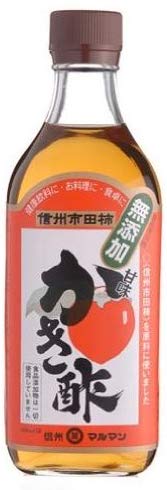 信州産　市田柿100％使用　柿酢　500ml（お徳用・大容量サイズ）（国産 信州 丸萬 マルマン）