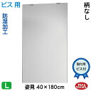 JHA 姿見 鏡 おしゃれ 姿見ミラー 姿見鏡(インテリアミラー)デラックス 柄なし W400×H1800(通常品)(ビス用)CM-40X180Tb 防湿 鏡 ミラー フレームレスミラー ノンフレーム 玄関 全身鏡 全身ミラー おしゃれ 店舗 モダン スタイリッシュ シンプル 四角
