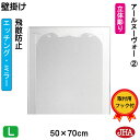 JHA 鏡 ミラー 壁掛け鏡 ウォール(デザインミラー)アールヌーヴォー2 W500×H700 (飛散防止・壁掛け用)(完全防湿) EM-50X70TF-RN2 フレームレスミラー ノンフレーム 化粧鏡 玄関 洗面 トイレ 寝室 おしゃれ モダン シンプル エッチング 四角