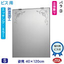 JHA 姿見 鏡 おしゃれ 姿見ミラー 姿見鏡(デザインミラー)バラ3 W400×H1200(ビス用)EM-40X120Tb-R3 防湿 鏡 ミラー フレームレ...
