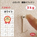 耐荷重3kg JHA【12セット(24個入り)】壁掛け フック 賃貸 目立たない 強力 石膏ボード 仕上がり綺麗 (壁掛け フックン:ホワイト)F-30K-W1...