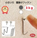 【ポイント5倍 クーポンあり】耐荷重3kg JHA 壁掛け フック 賃貸 目立たない 強力 石膏ボード 仕上がり綺麗 (壁掛け フックン)F-30K 画びょう ...