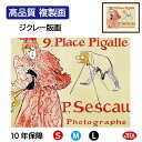 JHA 絵画 インテリア 油絵 額入り 額絵 世界の名画 ポスターを芸術にした男 ロートレック ムーラン・ルージュ「写真家セスコー」高品質複製画 W420×H3...