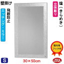 JHA 鏡 壁掛け おしゃれ ミラー 壁掛け鏡 ウォールミラー(デザインミラー) 煌(きらめき) W300×H500(飛散防止・壁掛け用)(完全防湿) EM-30X50TF-KM フレームレスミラー ノンフレーム 化粧鏡 玄関 洗面 トイレ 寝室 おしゃれ モダン シンプル エッチング 四角