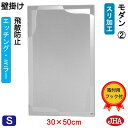 JHA 鏡 壁掛け おしゃれ ミラー 壁掛け鏡 ウォールミラー(デザインミラー) モダン2 W300×H500(飛散防止・壁掛け用) (完全防湿) EM-30X50TF-M2 フレームレスミラー ノンフレーム 化粧鏡 玄関 洗面 トイレ 寝室 おしゃれ 店舗 モダン シンプル エッチング 四角