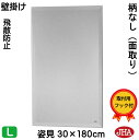 JHA 姿見 壁掛け 鏡 おしゃれ 姿見ミラー 姿見鏡(インテリアミラー)デラックス 柄なし(飛散防止・壁掛け用)W300×H1800(面取り:15ミリ幅)(完...