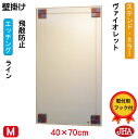 JHA 鏡 ミラー 壁掛け鏡 ウォール(デザインミラー) ステンド(ヴァイオレット) W400×H700(飛散防止・壁掛け用) S-EM-40X70TF-FV ...