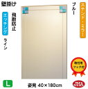 JHA 姿見ミラー 姿見鏡 壁掛け鏡(デザインミラー) ステンド(ブルー) W400×H1800(飛散防止・壁掛け用) EM-40X180TF-FB 鏡 ミラー フレームレスミラー ノンフレーム 玄関 全身鏡 全身ミラー おしゃれ モダン シンプル エッチング フュージング 色ガラス 熔着