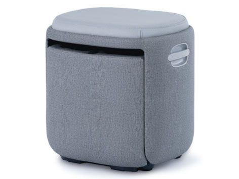 DOCTORAIR 3Dフットマッサージャースツール MF-05 GR [ストーングレー] マッサー ...