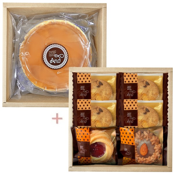 Rakuten - アンド ふわふわチーズケーキセット・ポイントアップ中 送料無料 出産内祝い 内祝い 結婚内祝い 入学内祝い 新築内祝い 初節句内祝い お見舞い 快気祝い お返し 結婚祝い 出産祝い 洋菓子 スイーツ 人気 お菓子 焼き菓子