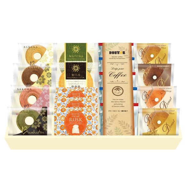 ドトールコーヒー＆リワードタイム彩り洋菓子セット・ポイントアップ中 送料無料 出産内祝い 内祝い 入園 入学祝い 七五三 お見舞い 快..