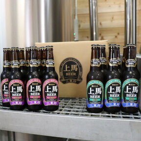 有機麦芽100%の上馬ビール 330ml ヘレス・ドゥンケル20本セット 地ビール ギフトセット クラフトビール 退職祝い 就職祝い 詰め合わせ飲み比べ オーガニック ビール お歳暮 有機農産物加工酒類