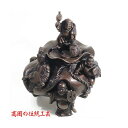 香炉 招福七福神 大森孝志作 蝋型青銅製 桐箱入 高岡銅器 吉祥香炉 おしゃれ かわいい インテリア 仏具 モダン 蓋付き 茶道具 お香 日本製 送料無料 お香...