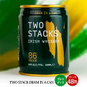 クーポン付 お酒 缶 TWO STACK DRAM IN A CAN Green ブレンデッド ×1ケース (48缶) メーカー直送 アイリッシュウィスキー 洋...