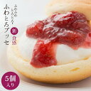 お中元 ギフト スローベリィ ふわとろブッセ 5種 5個入 冷凍便 産地直送 いちご ブルーベリー 梅 ゆず いちじく 生クリーム 福井 高井屋