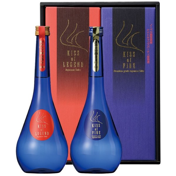 贈答 ギフト 鹿野酒造 キスプレミアムセット 1500ml 箱入 純米大吟醸 KISS of LEGENDとKISS of FIRE 各750ml 石川県地酒 加賀の銘酒