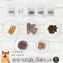 無添加おやつお試し5種セット各30g 犬 無添加 おやつ aian あい庵 ジビエ 犬用 猫用 馬肉 鹿肉 猪肉 鶏ささみ まぐろ チップ ジャーキー キューブ...