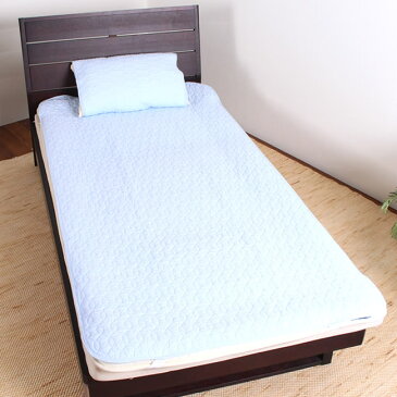【ひんやりマット】敷きパッド シングル 西川製 綿100% コットン100% 100×205 58×70 枕パッド付き | 敷パット 京都西川 敷きパット 吸水性 吸汗性 敷パッド 洗える 白 ピンク ベージュ シングルサイズ ベッドパッド シーツ ベッドパット ベットパット ホワイト?? 汗取り