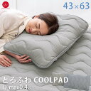 昭和西川 とろけるひんやり冷感まくらパッド 枕パッド Q-MAX 0.4 ピローパッド 冷たい 接触冷感 ひんやりマット 43×63cm 冷感 昭和西川 冷感 クール