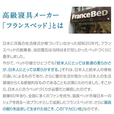 【お得なクーポン配布中】通販番組で大人気！！Francebed マカロン枕 スプリング構造で低反発ながら寝返りも楽々|枕 まくら マクラ ピロー フランスベッド 横向き 寝具 単品 低反発 母の日