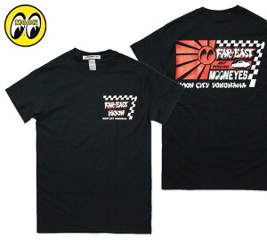 ムーンアイズ Tシャツ メンズ 半袖 アメカジ おしゃれ かっこいい かわいい ホットロッド レーシング モーター MOONEYES FAR-EAST MOON 【メール便OK】_TS-TM294BK-MON