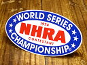 ステッカー 車 アメリカン おしゃれ バイク ヘルメット かっこいい カーステッカー 復刻 NHRA 全米ホットロッド協会 1974年 【メール便OK】_SC-DZ201-MON(2)