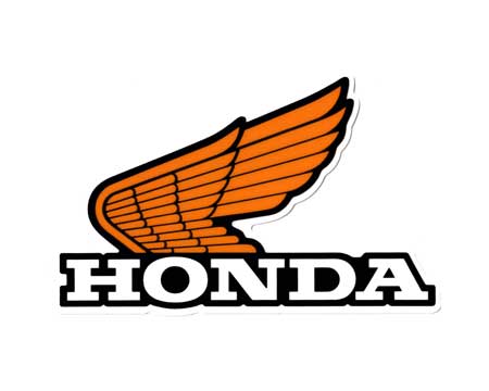 ホンダ HONDA ステッカー ロゴ バイク 車 おしゃれ かっこいい ヘルメット スーツケース カーステッカー ウイング 1972WING mark イエロー L 【メール便OK】＿SC-HND068-GEN