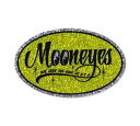 ムーンアイズ ステッカー 車 アメリカン おしゃれ バイク ヘルメット かっこいい カーステッカー アメ車 ホットロッド MOONEYES オーバル グリッター 【メール便OK】_SC-DM168YE-MON